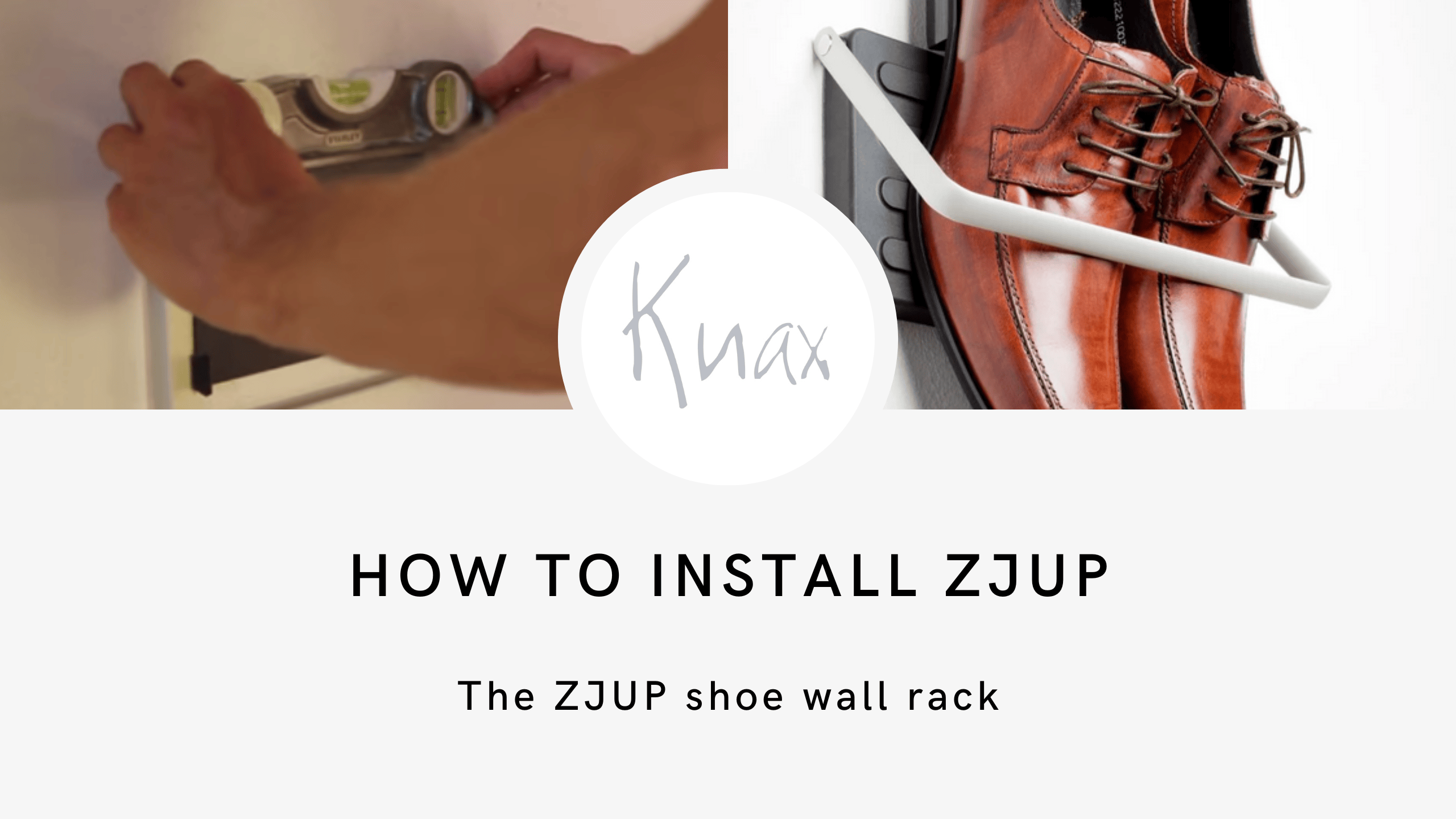 Load video: In the video you get info on how to install the ZJUP Shoes Organizer Storage on your wall at home.